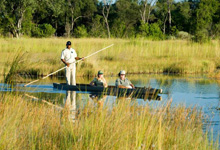 Mokoro excursion at Xaxanaka Camp